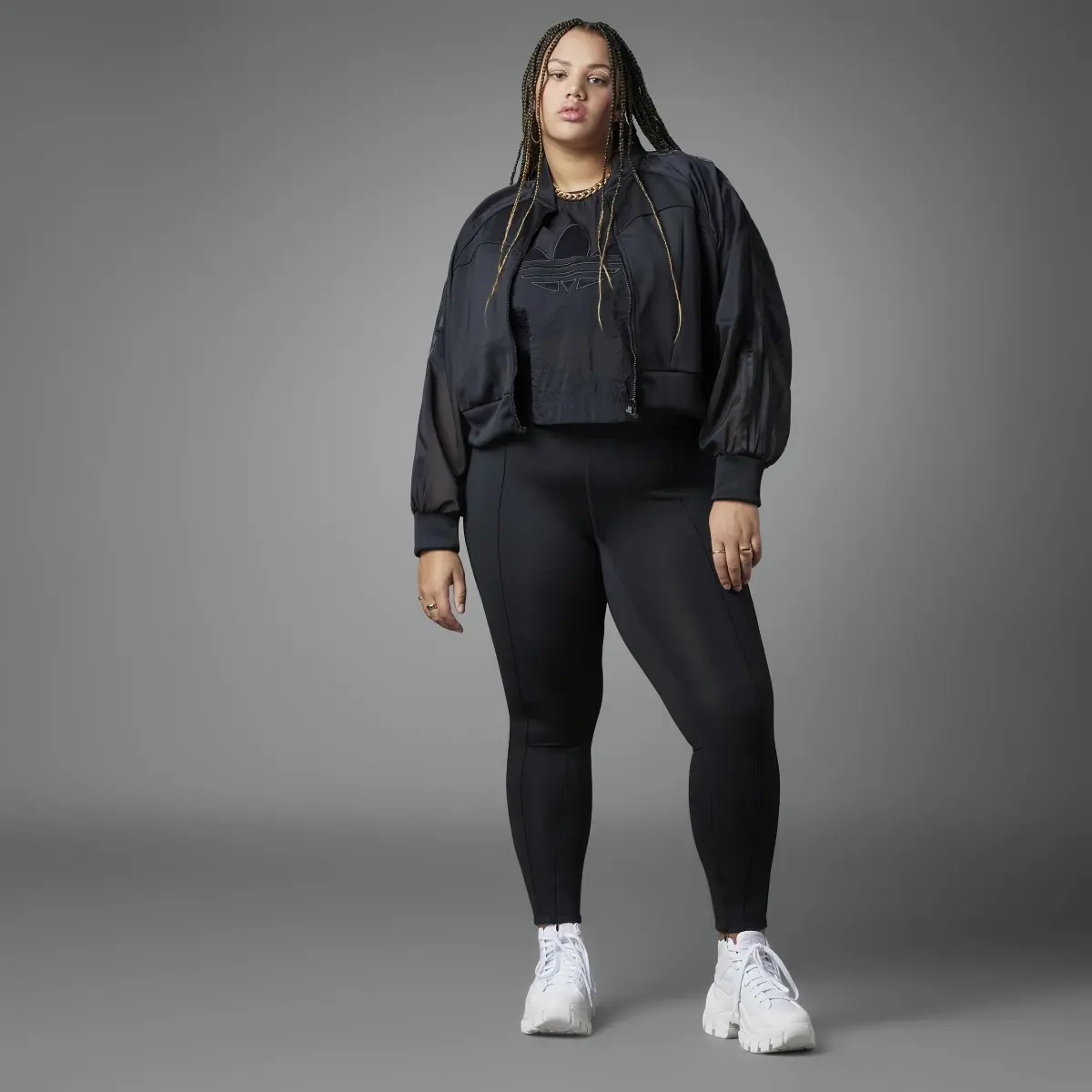 Adidas Always Original Super Girl Track Top (Plus Size). 3