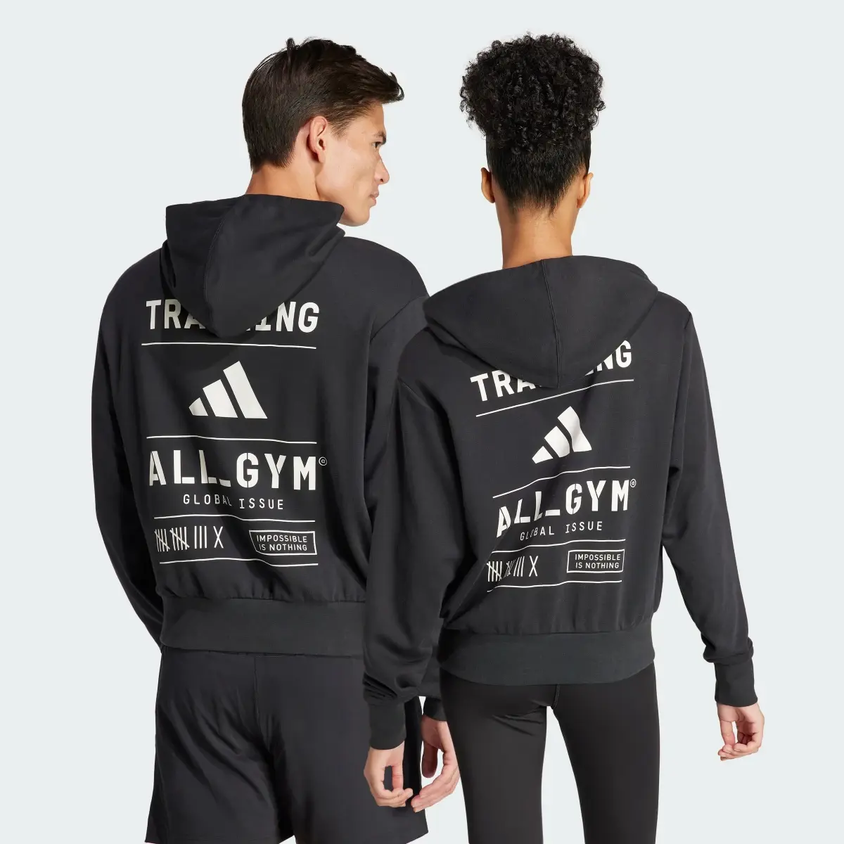 Adidas All-Gym Category Pump Cover Hoodie. 2