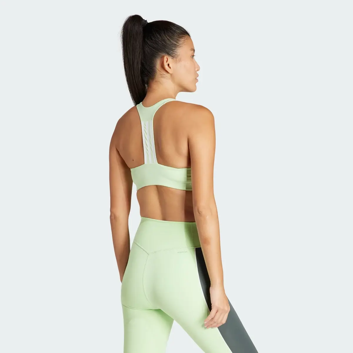 Adidas Brassière de training Powerimpact 3 bandes Maintien moyen. 3