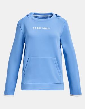 Girls' Armour Fleece® Softball Hoodie