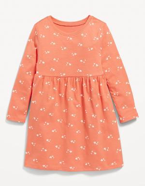 Old Navy Fit & Flare Printed Jersey Dress for Toddler Girls multi