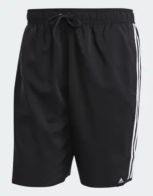 Adidas Classic-Length 3-Stripes Swim Shorts