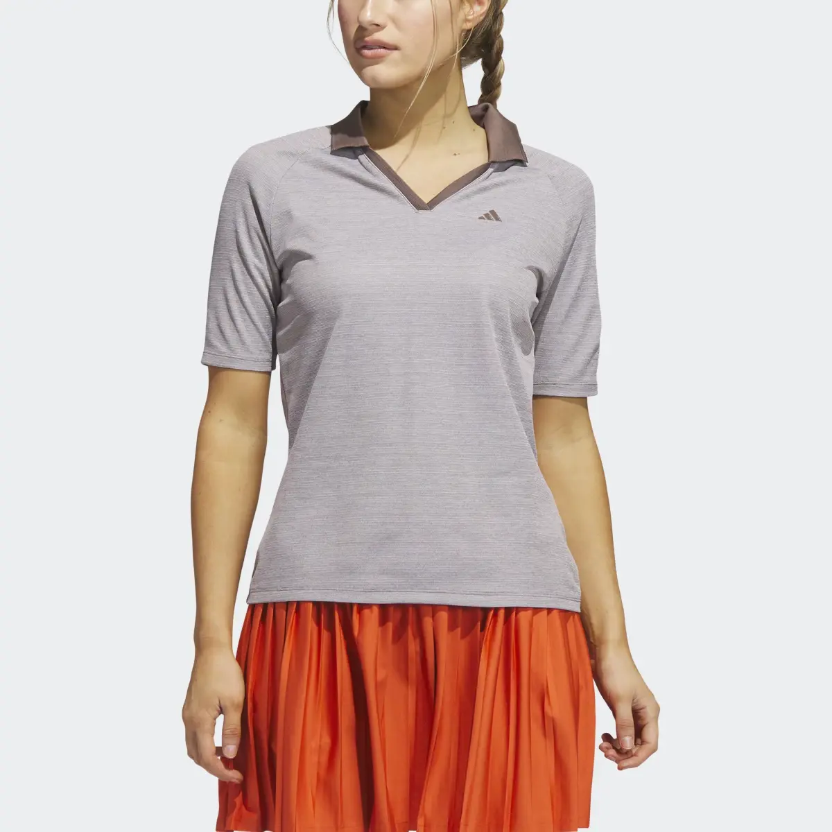Adidas Ultimate365 Tour No-Show Half-Sleeve Golf Polo Shirt. 1