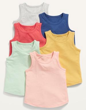 6-Pack Tank Top for Toddler Girls