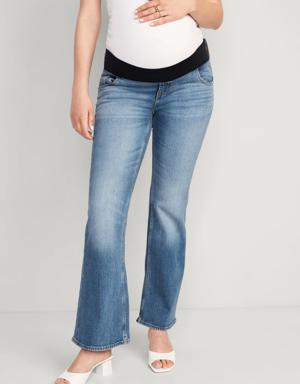 Maternity Front Low-Panel Flare Jeans multi