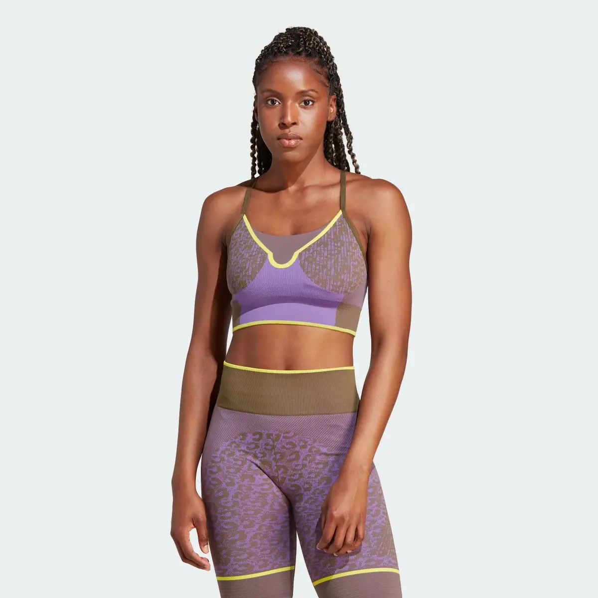 Adidas by Stella McCartney TrueStrength Seamless Medium-Support Yoga Sports Bra. 2