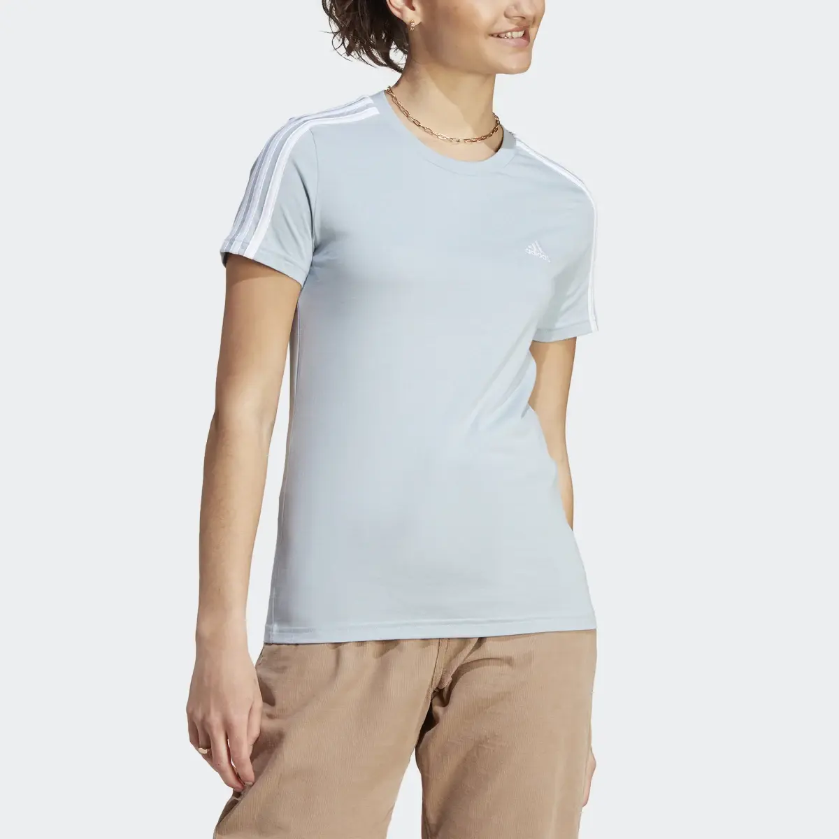 Adidas T-shirt Essentials Slim 3-Stripes. 1