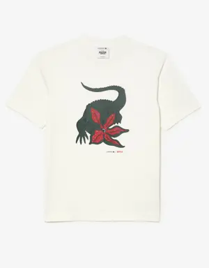 T-shirt da uomo in cotone biologico Lacoste x Netflix