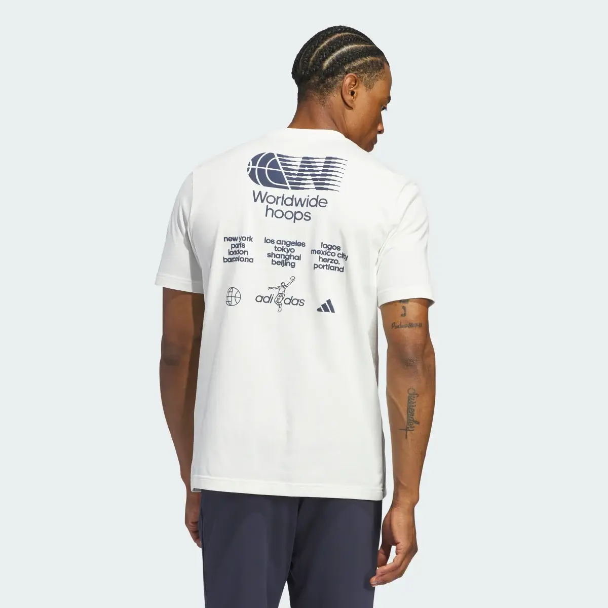 Adidas Worldwide Hoops City Graphic Tee. 3