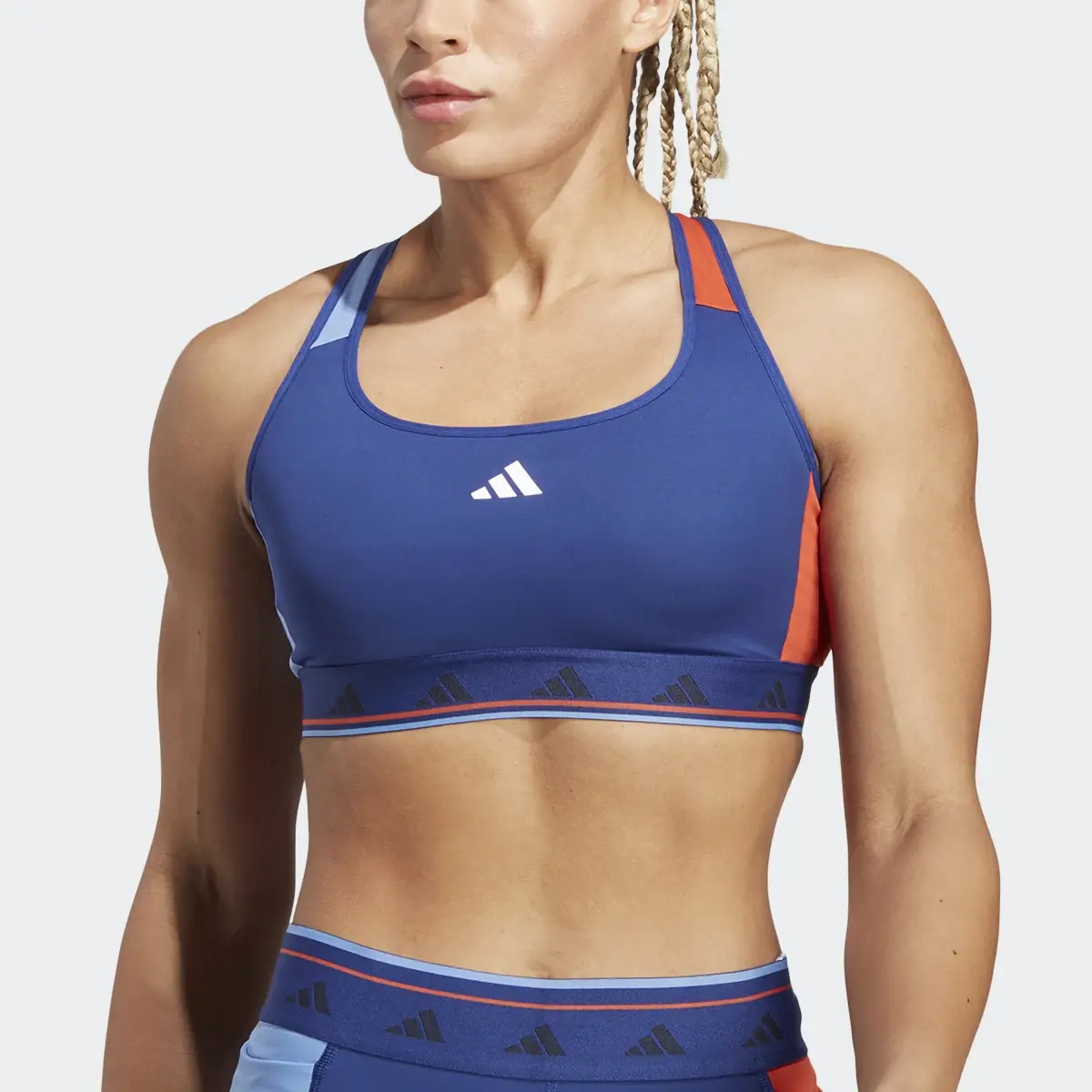 Adidas PowerReact Training Medium-Support Techfit Bra - IQ3436