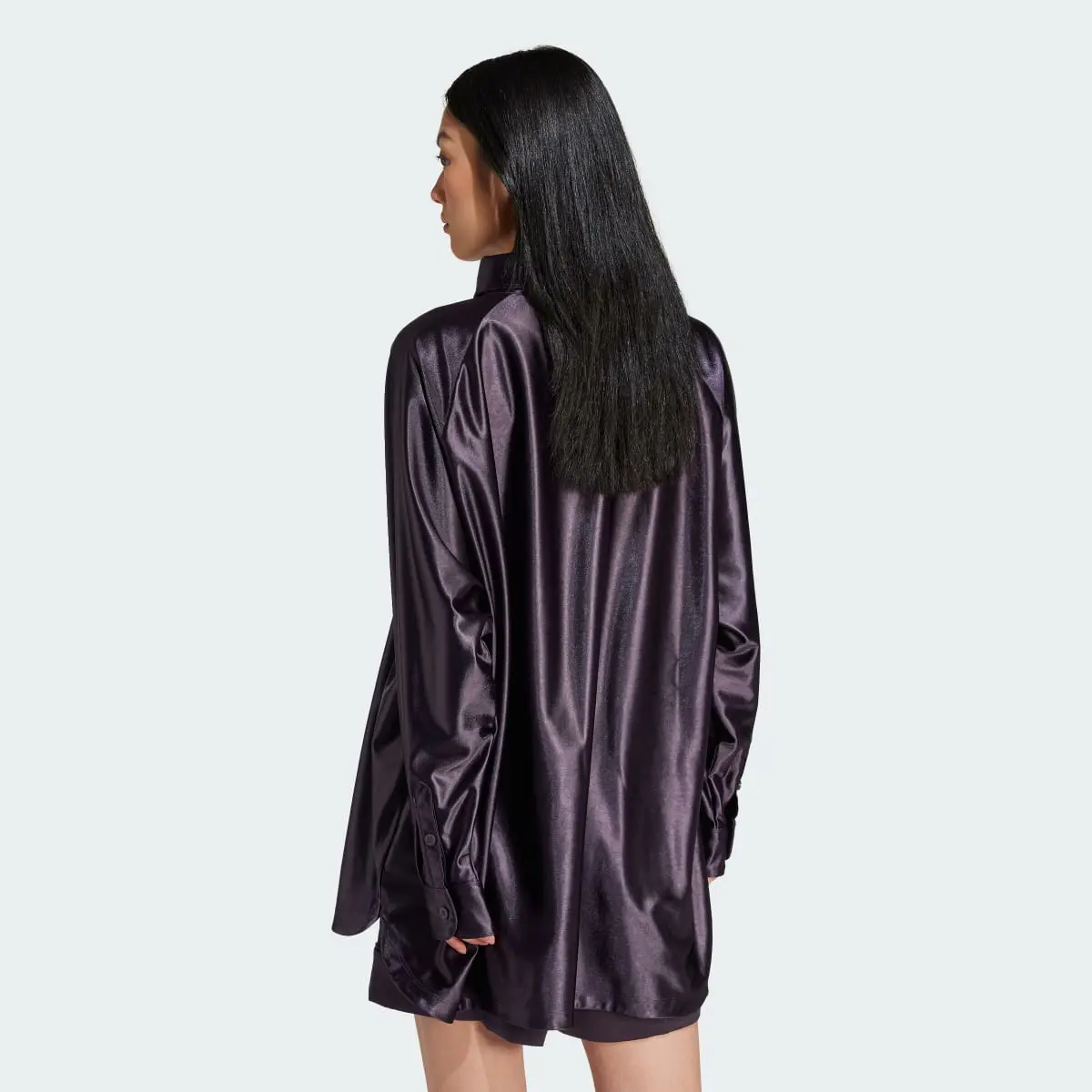 Adidas Oversized Satin Shirt. 3