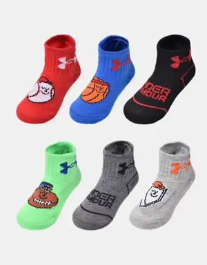 Boys' Infant-Toddler UA Sport Bros 6-Pack Socks