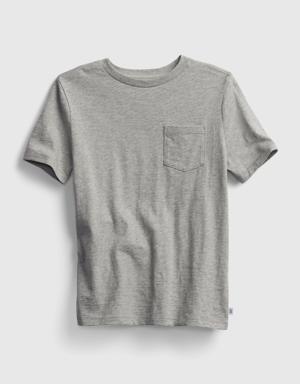 Gap Kids Pocket T-Shirt gray