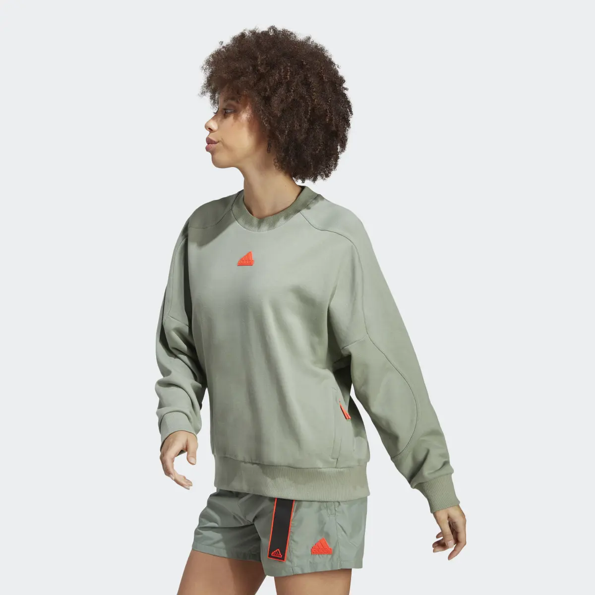 Adidas Sweat-shirt ras-du-cou ample City Escape. 3