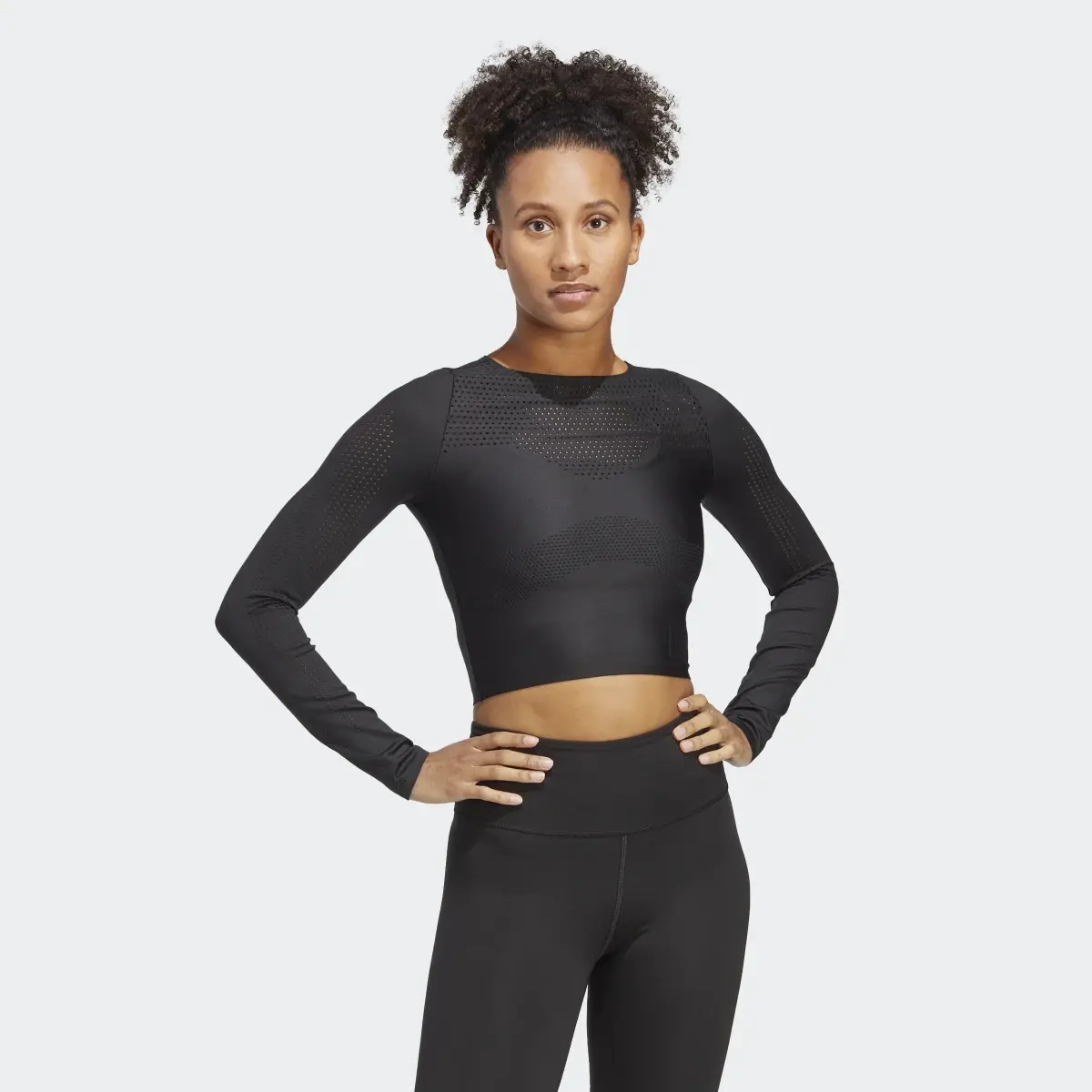 Adidas Best of adidas Cropped Long-Sleeve Top. 2