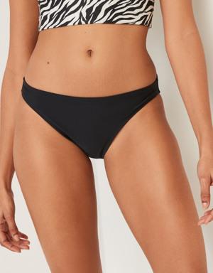 Old Navy Mid-Rise Bikini Swim Bottoms black