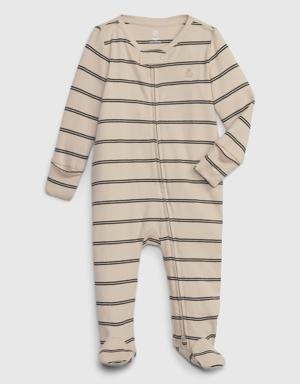 Gap Baby Brannan Bear Footed One-Piece beige