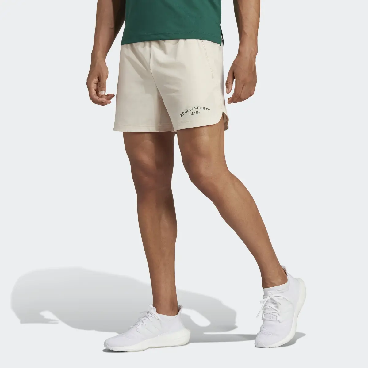 Adidas Sports Club Graphic Shorts. 1