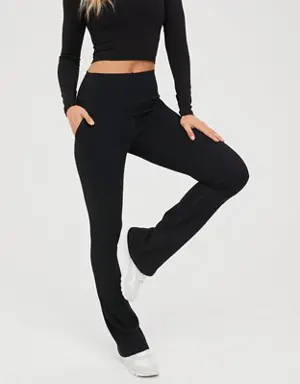 By Aerie Ribbed Bootcut Legging