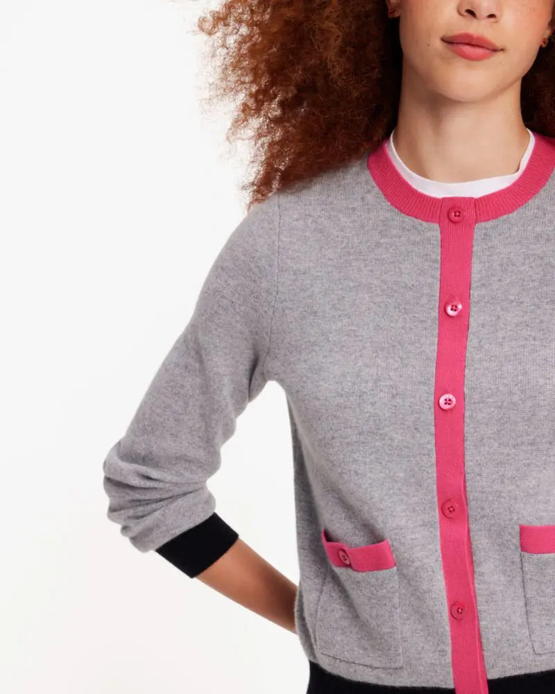 Kate Spade Cashmere Crewneck Cardigan. 2