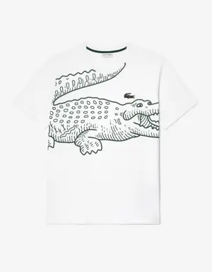 Lacoste T-shirt da uomo in jersey loose fit - Plus Size - Big