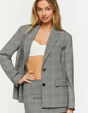 Forever 21 Plaid A Line Mini Skirt Grey/Multi