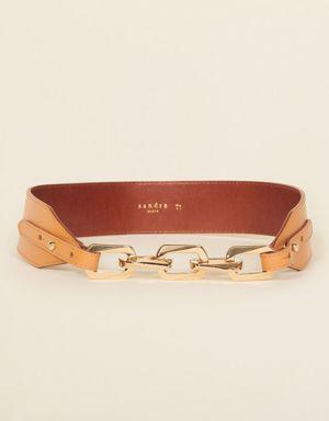 Leather belt with chain Login to add to Wish list