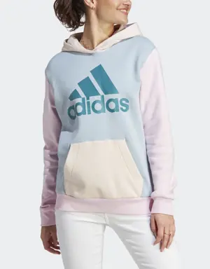 Adidas Bluza z kapturem Essentials Logo Boyfriend Fleece