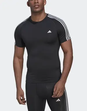 Adidas Playera De Entrenamiento Techfit 3 Franjas