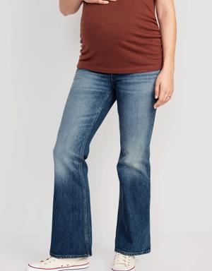 Maternity Full-Panel Flare Jeans multi