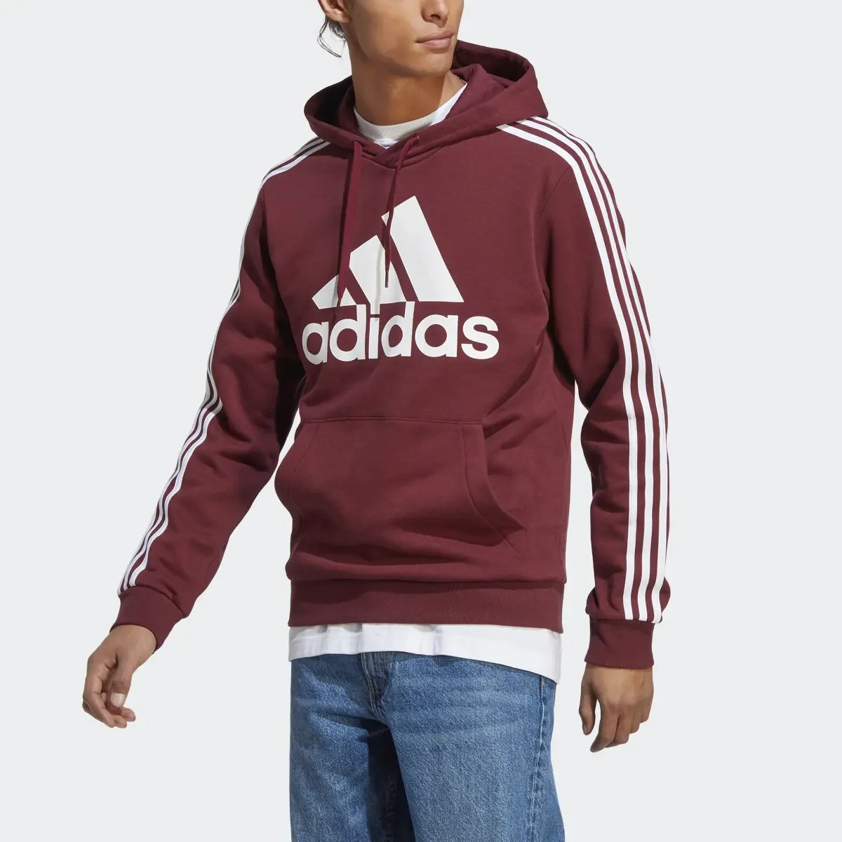Adidas Camisola com Capuz Fleece 3-Stripes Essentials. 1
