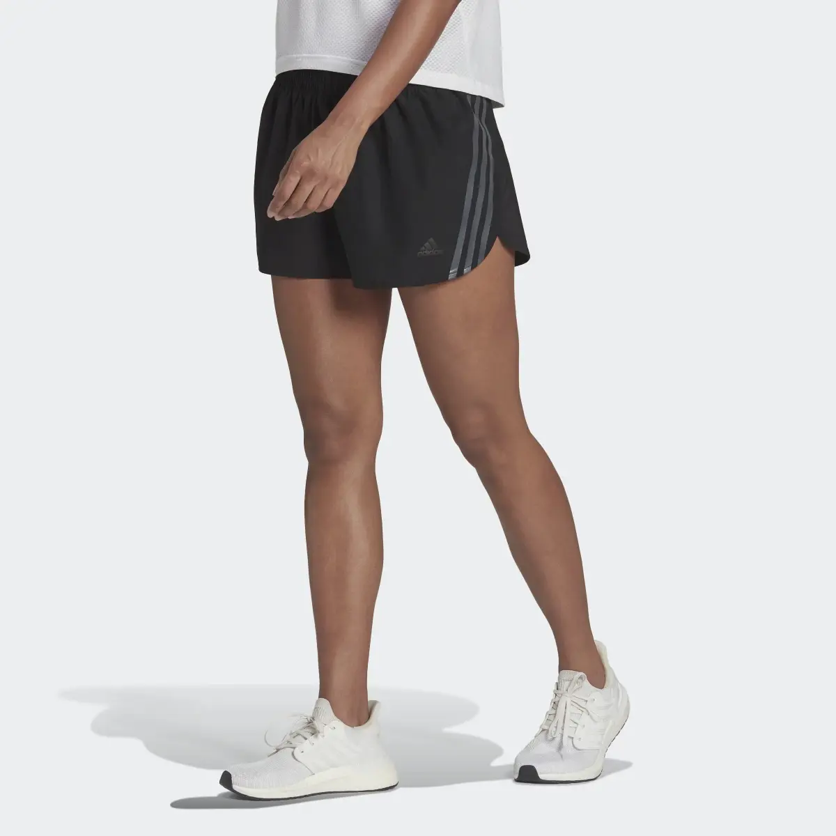 Adidas Run Icons 3-Stripes Running Shorts. 1