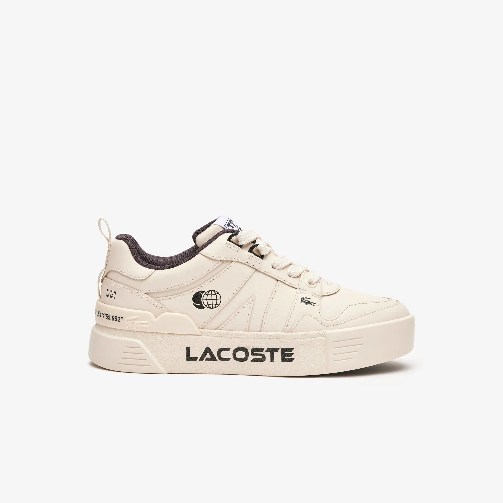 Lacoste Women’s Branded Leather L002 Trainers. 1