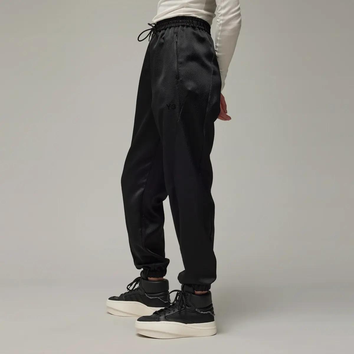 Adidas Y-3 Cuffed Tech Seersucker Pants. 2