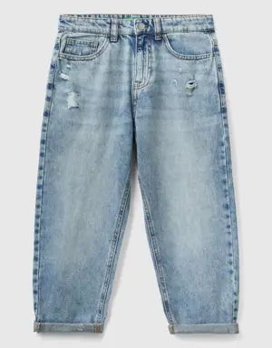 balloon fit jeans with rips