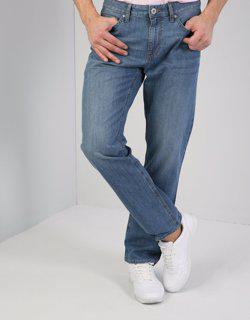 045 Davıd Orta Bel Düz Paça Regular Fit Mavi Erkek Jean Pantolon