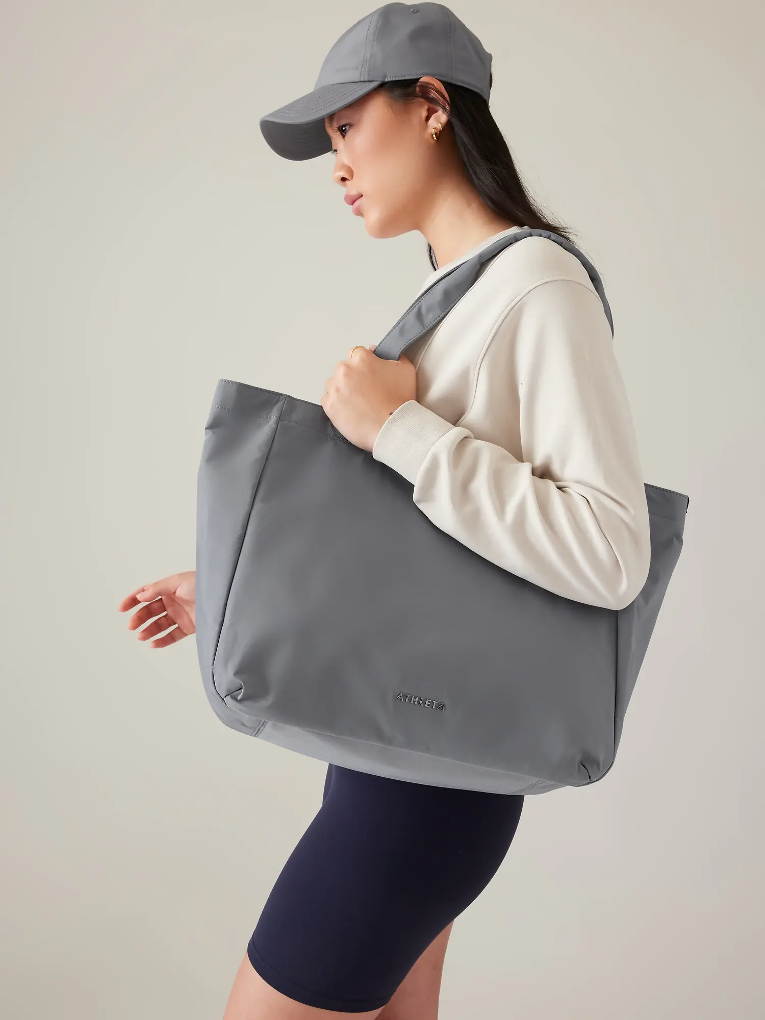 Athleta All About Tote Bag blue. 1