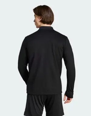 Adidas Maglia AEROREADY Warming Long Sleeve Fleece All Blacks. 3 Adidas Maglia AEROREADY Warming Long Sleeve Fleece All Blacks. 3