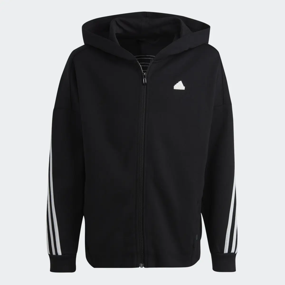 Adidas Future Icons 3-Stripes Full-Zip Hooded Track Top. 3