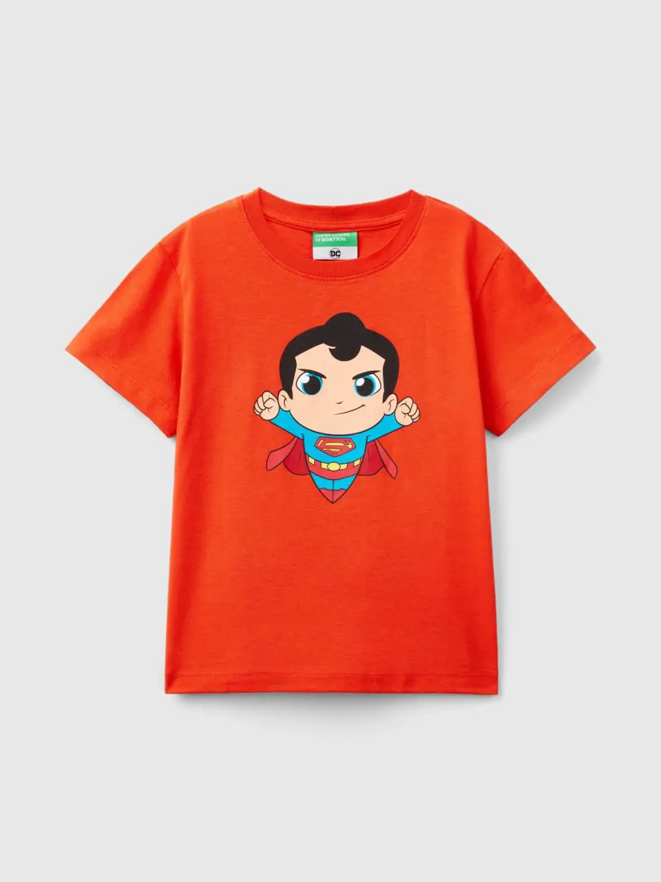 Benetton red superman ©&™ dc comics t-shirt. 1