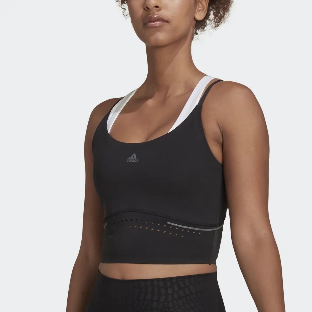 Adidas HIIT 45 Seconds Crop Tank Top. 1