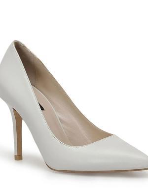 KIKU2 3FX Beyaz Kadın Topuklu Ayakkabı