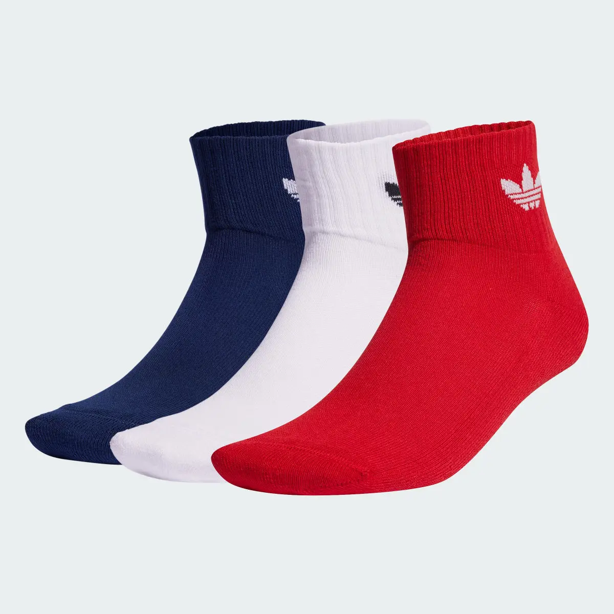 Adidas Mid Crew Socks 3 Pairs. 2