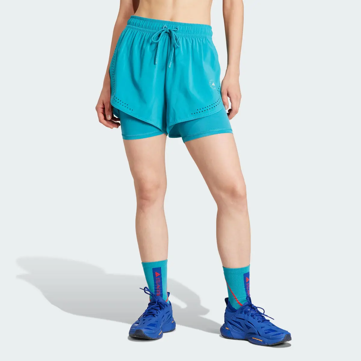 Adidas by Stella McCartney TruePurpose 2-in-1 Training Shorts. 1