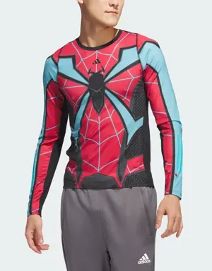 Techfit Evolved Long Sleeve Compression Spider-Man Top