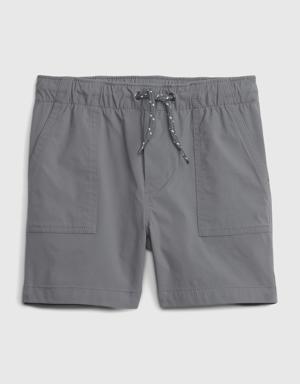 Toddler Recycled Hybrid Pull-On Shorts gray