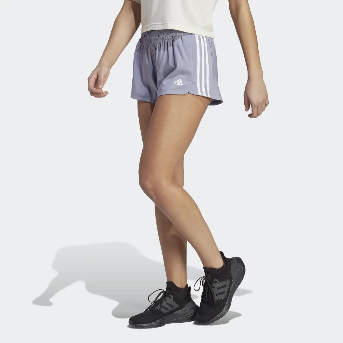 adidas Pacer 3-Stripes Woven Shorts - White | adidas Canada