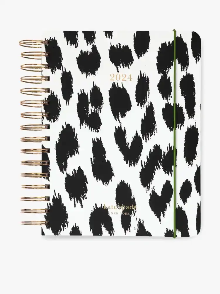 Kate Spade Leopard 2024 12-Month Large Planner. 1