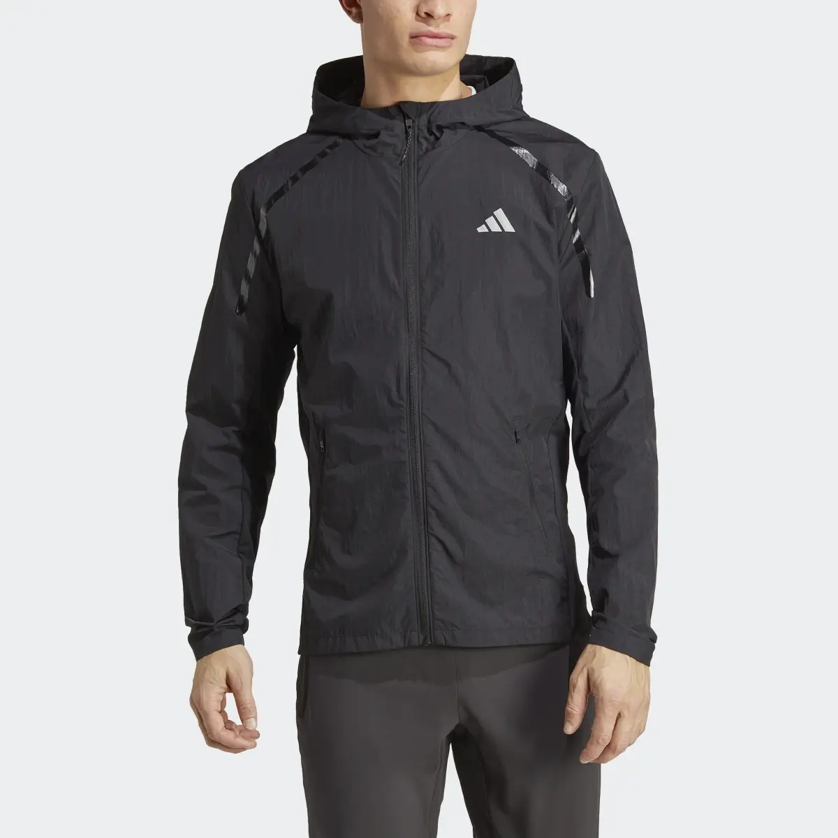 Adidas Marathon Warm-Up Running Jacket. 1