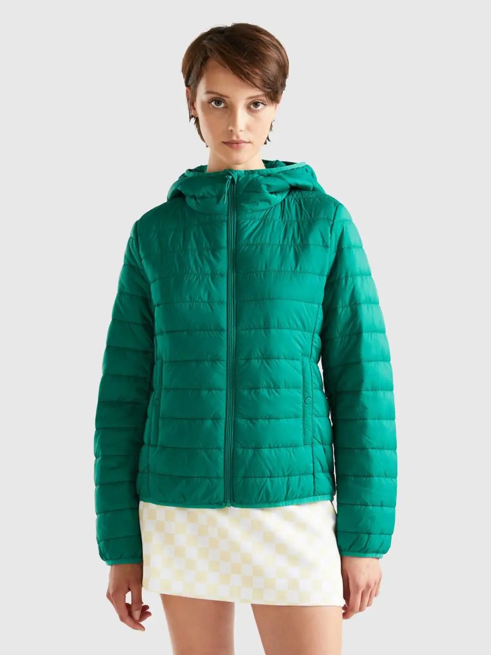 Benetton puffer jacket with recycled wadding. 1